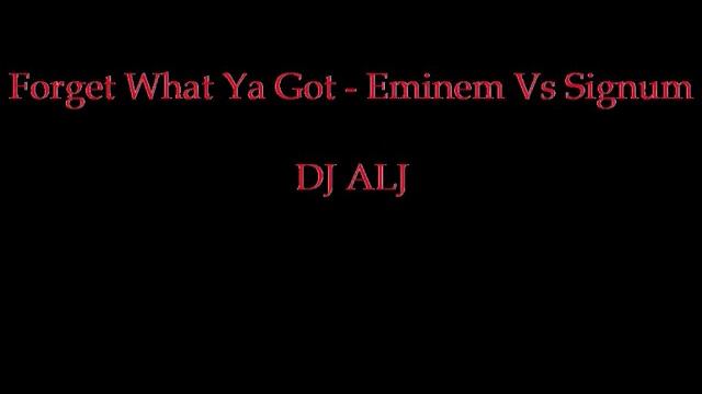 Mash Up - Forget What Ya Got - Eminem Vs Signum Forget about Dre Vs What Ya Got for Me DJ ALJ смотреть онлайн