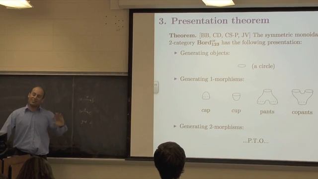 Bruce Bartlett: Generators And Relations For 1-2-3 Topological Quantum Field Theories