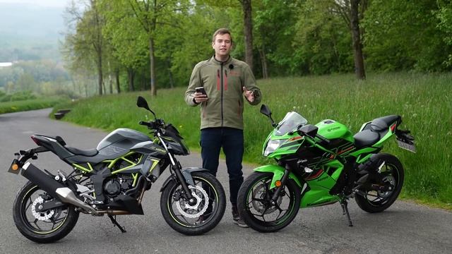 KAWASAKI NINJA 125CCM VS KAWASAKI Z 125 CCM 2023 MOTORRAD VERGLEICH смотреть онлайн