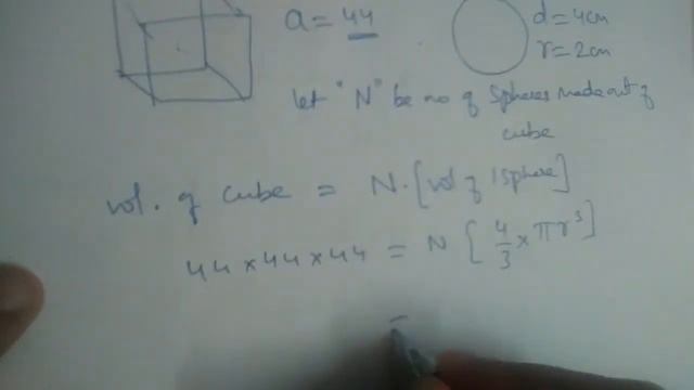 How many spherical balls can be made out of solid cube of lead whose edge measures 44cm, each ball смотреть онлайн