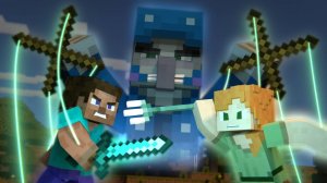 Alex and Steve vs Illusioner | Alex and Steve Legends (Minecraft