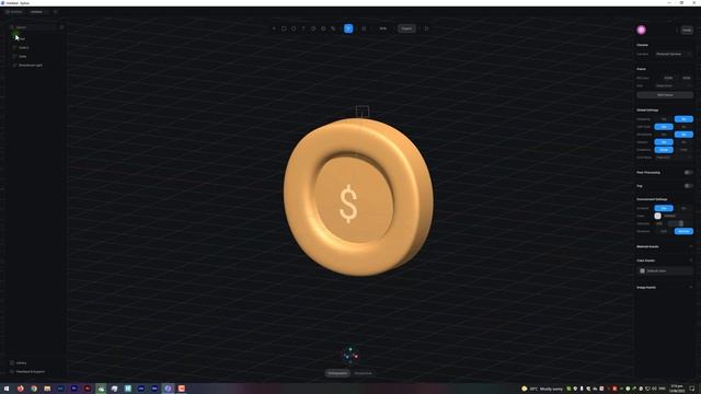 3D Coin created in Spline | Full Tutorial смотреть онлайн