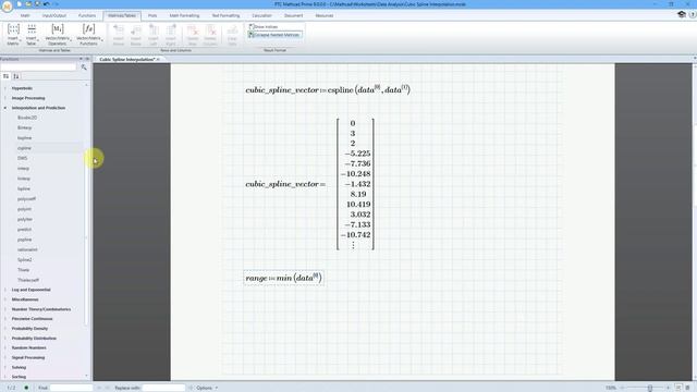 Mathcad Prime - Cubic Spline Interpolation | Data Analysis смотреть онлайн