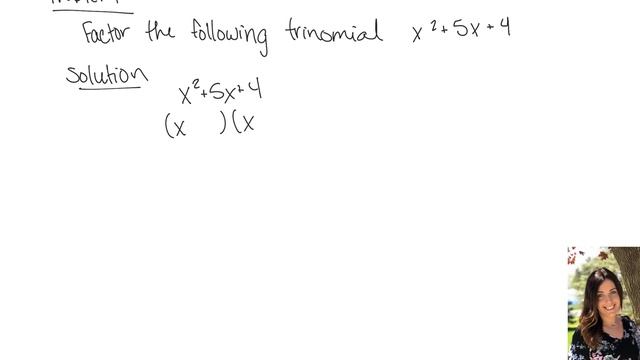 Factoring: Factor x^2 + 5x + 4 смотреть онлайн