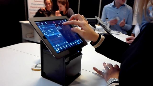 mPOS iPad stand for Epson m30 (or any compact cubic printer) смотреть онлайн