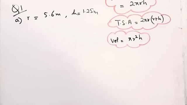 Find the curved surface area and the total surface area of each of the cylinder whose dimensions смотреть онлайн