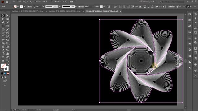 Ellipse Tool Tricks In Adobe Illustrator || spiral logo design || Distort & Transform Effect смотреть онлайн
