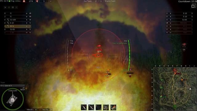GWT Green Mountain KV 1 122 mm gun смотреть онлайн