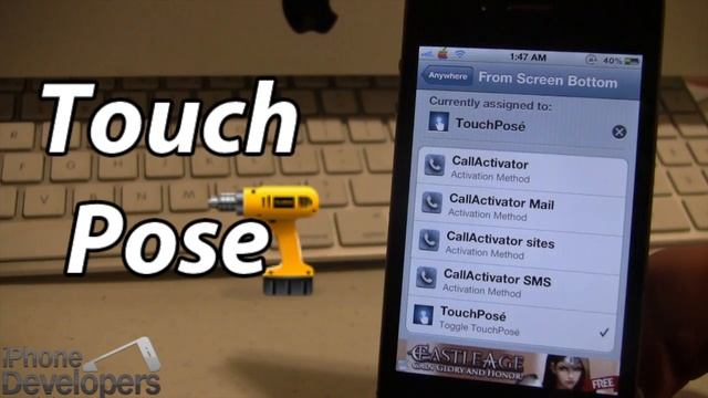 TouchPose - Show Circle on Screen When Touched (Cydia Tweak) смотреть онлайн