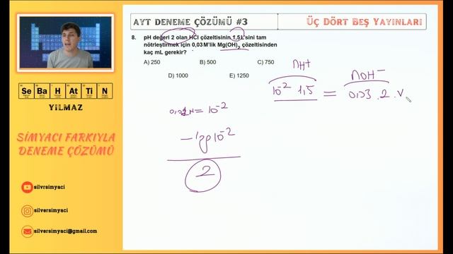 AYT Kimya Deneme Çözümleri -8 смотреть онлайн