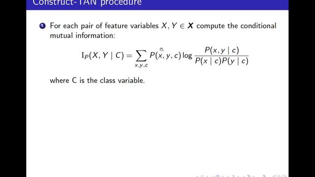 Structure Learning 11: Bonus: Tree Augmented Naive Bayes (TAN)