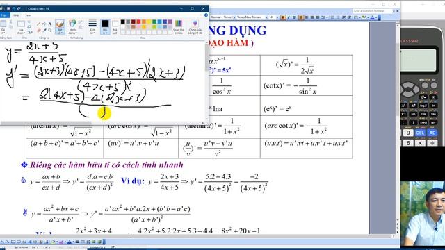 1 CÁC QUY TẮC ĐẠO HÀM смотреть онлайн