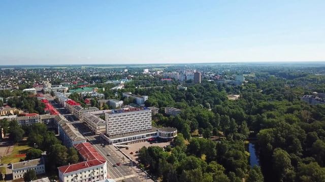 Панорама города Витебска. Утро 25.06.2018 09:15. смотреть онлайн
