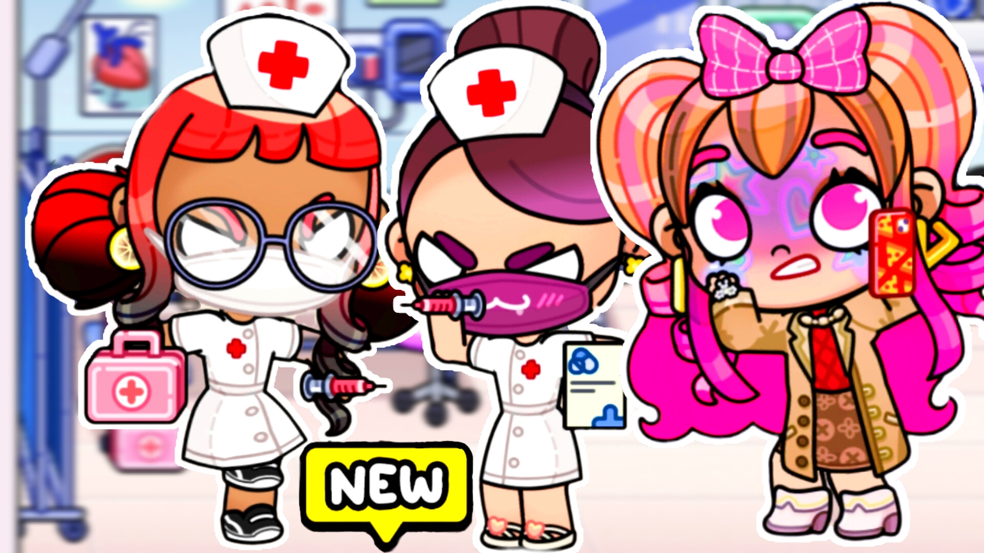 Новая МЕДСЕСТРА с УКОЛАМИ и ССОРА с Изольдой😱😱😱  #avatarworld