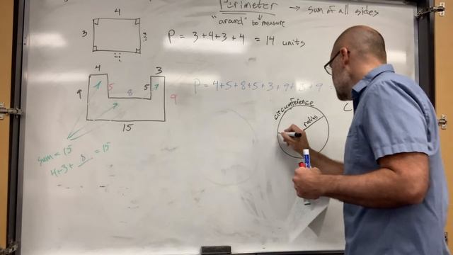 Saxon Algebra 1 Lesson 3 - Perimeter & Circumference смотреть онлайн