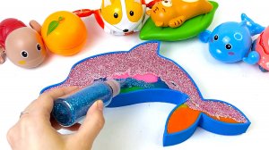 Для самых маленьких познавательные мультики. Игрушки. Чупа чупс.  Слаймы. Учим цвета