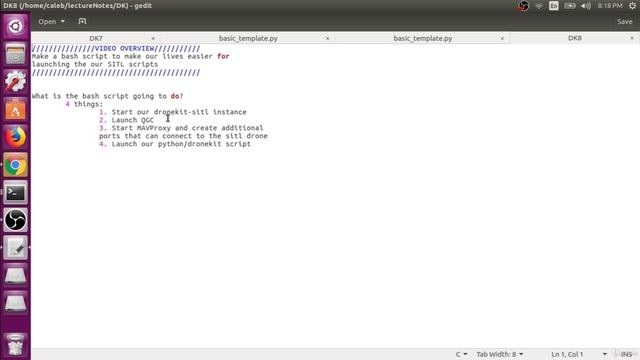 6.9. Script to Automatically Launch QGC with DroneKit Script part1 смотреть онлайн
