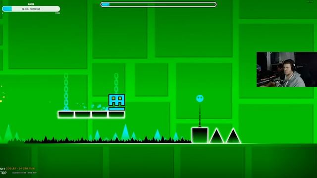 🔥GEOMETRY DASH🔥 В ПЕРВЫЙ РАЗ ИГРАЮ!!! СТРИМ С ВЕБКОЙ!!! смотреть онлайн