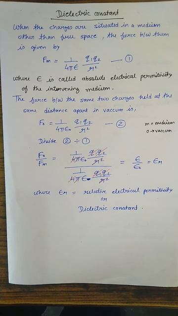 Class12/Physics/Electrostatics/Dielectric constant смотреть онлайн