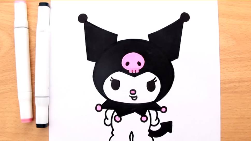 Как нарисовать и раскрасить КУРОМИ (шаг за шагом) маркерами смотреть онлайн