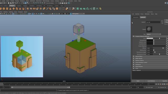 Maya 3D Isometric island!! (Speed Model) смотреть онлайн