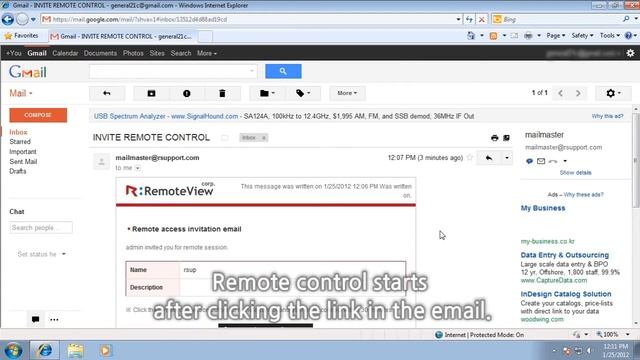 Inviting by email - Getting started with RemoteView смотреть онлайн