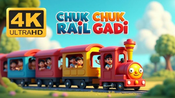Chuk Chuk Karti Aayi Train | Hindi Kids Cartoon Animation | Nursery Rhyme
