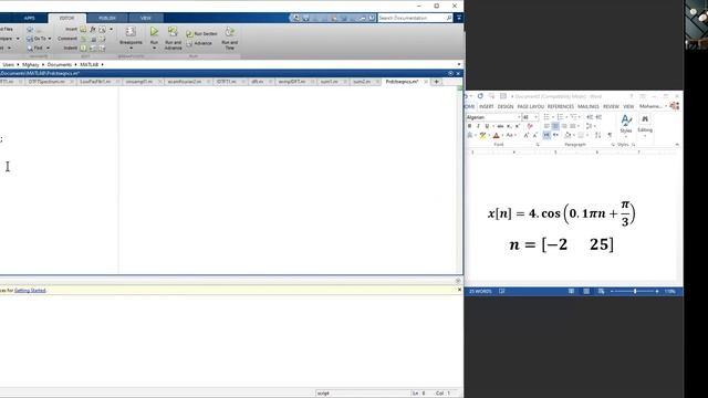 plotting a Discrete Time Signal- MATLAB смотреть онлайн