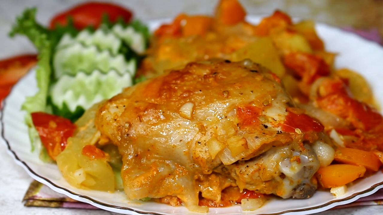 📌 Курица с овощами в рукаве. Ужин готовится - хозяйка отдыхает! смотреть онлайн