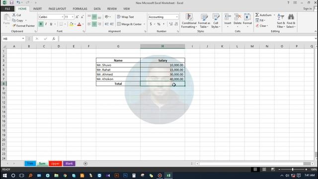 Using the Sum Function in Excel. смотреть онлайн