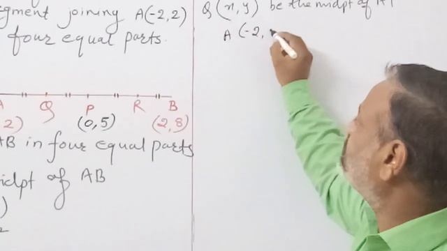 X Coordinate geometry 9 #Ex. 7.2 division of segment in four equal parts смотреть онлайн