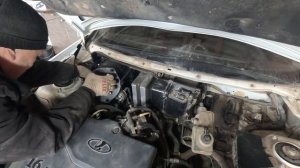 Lada Priora замена вентилятора печки, климат контроль панасоник