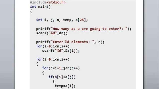 24 ) selection sort C смотреть онлайн