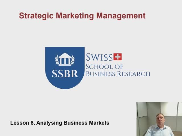 Marketing Management 8 Business Markets