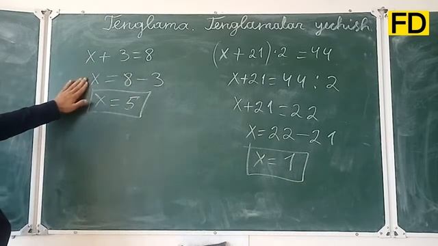 Matematika 15-dars Tenglama. Tenglamalar Yechish