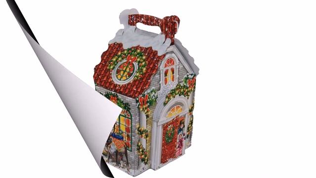 Сладкий новогодний подарок весом 1600 грамм в картонной упаковке смотреть онлайн