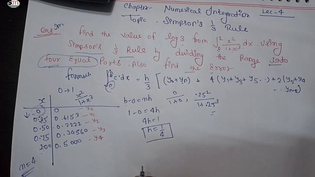 Simpsons One third Rule important questions| numerical integration lec 4 смотреть онлайн