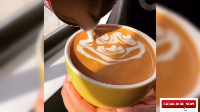 Latte art | Flower 🌻| смотреть онлайн