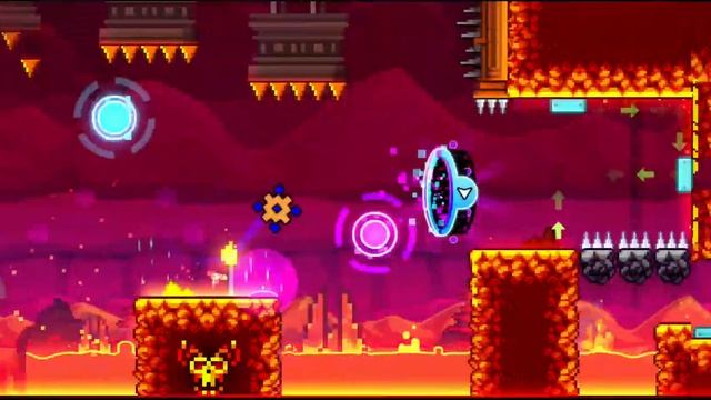 проходим новый уровень в игре GEOMETRY DASH 2.2 смотреть онлайн