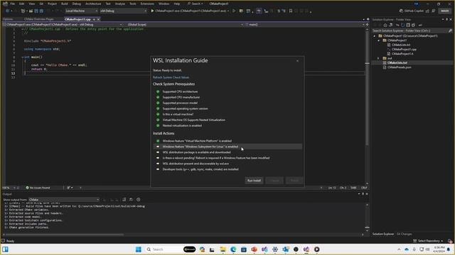 Windows Subsystem for Linux (WSL) Acquisition in Visual Studio смотреть онлайн