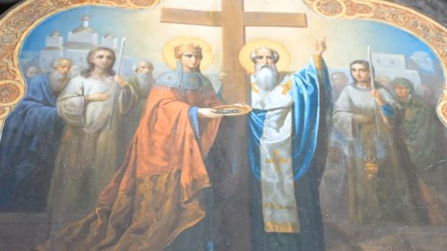 Финал реставрации иконы Воздвижения Креста. смотреть онлайн