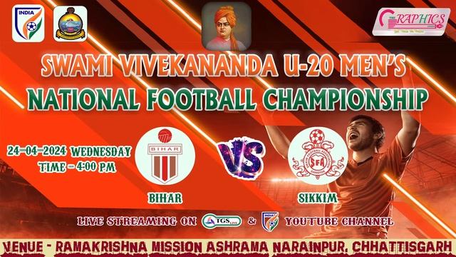 Swami Vivekananda U-20 NFC 2024 | BIHAR vs SIKKIM | LIVE смотреть онлайн