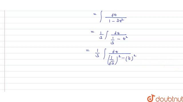 `int (dx)/((cos ^(2)x-3sin^(2)x))=?` смотреть онлайн