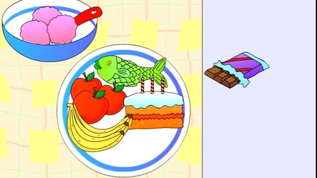 Английский язык для детей с Кукки Еда English for kids with Cookie Food смотреть онлайн