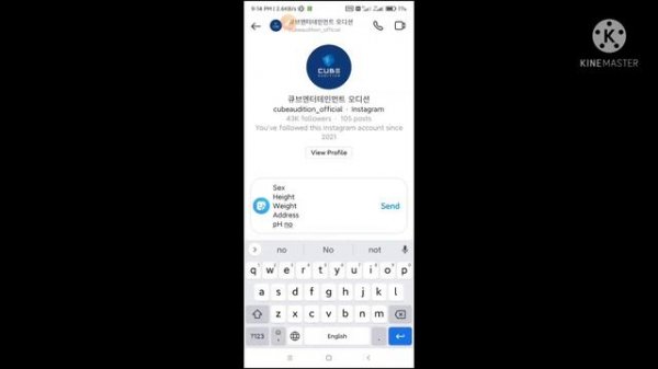 CUBE ENTERTAINMENT (IG + Email audition)