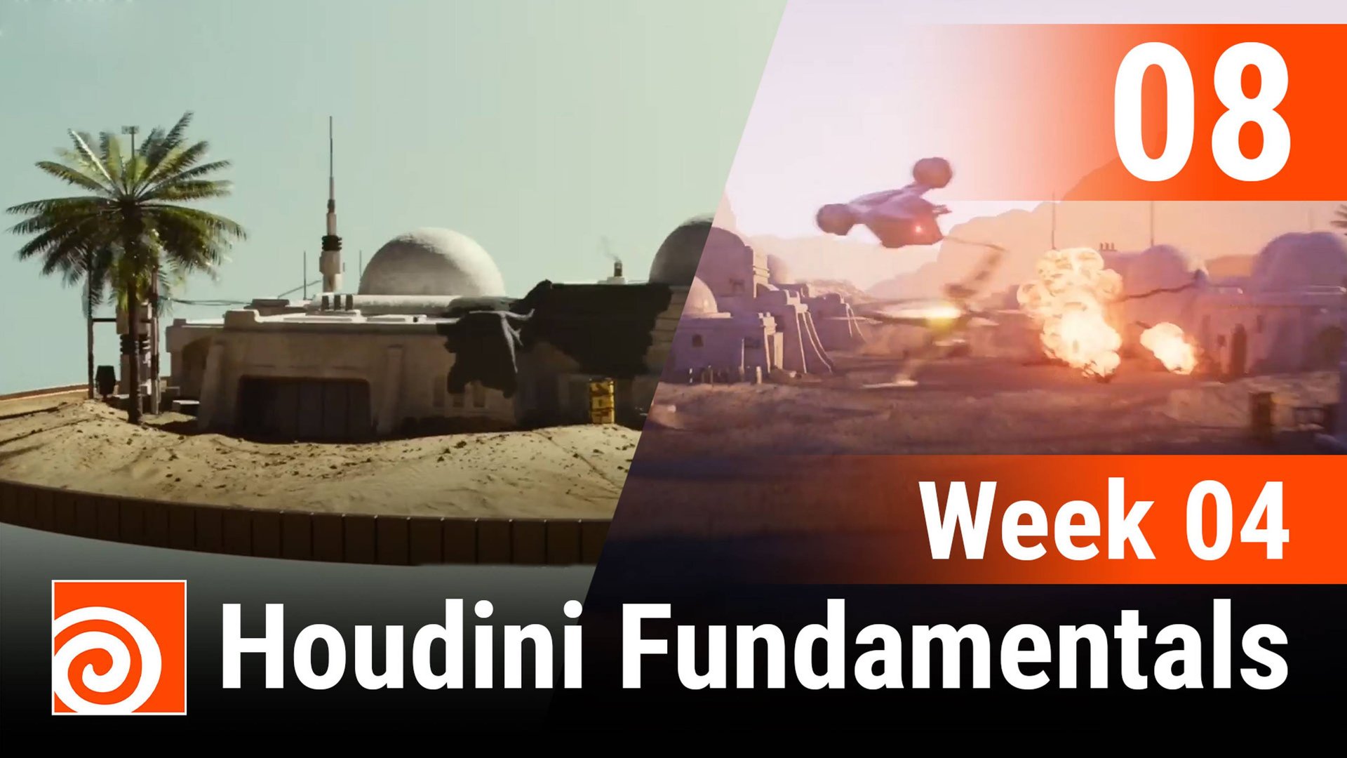 Week 04 - 08 - modeling the components part2 - Houdini Fundamentals смотреть онлайн