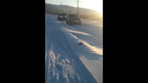 Прадо 90,  Хамер по бездорожью. Прогулка в лучах заката.