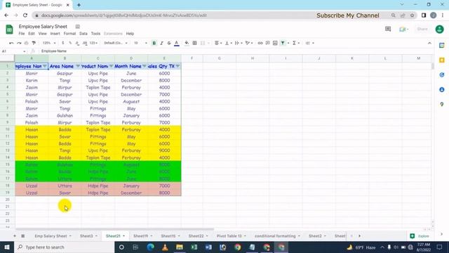 How To Sort And Filter By Color On Google Sheets - Bangla смотреть онлайн