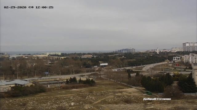 вид на площадь Неустроева.29 февраля 2020 года смотреть онлайн
