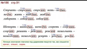 ГДЗ 4 класс, Русский язык, Упражнение. 186  Канакина В.П Горецкий В.Г Учебник, 2 часть